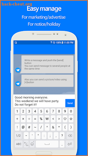 MultiMessage for FB Messenger screenshot