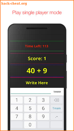 Multiplayer Math Game screenshot