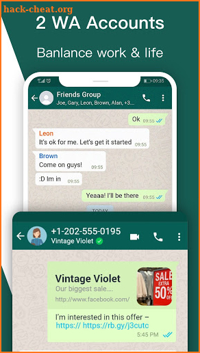Multiple Accounts: Parallel space for 2 WhatsApp screenshot