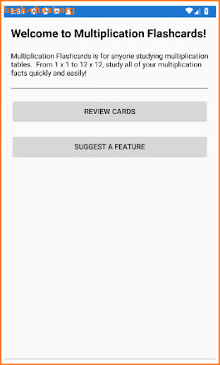 Multiplication Flashcards screenshot