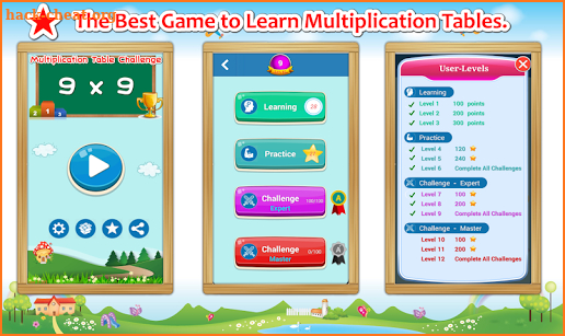 Multiplication Tables Challenge (Math Games) screenshot