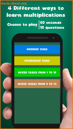 Multiplication tables for kids free screenshot