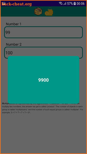 Multiply 2 number screenshot