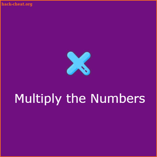 Multiply the numbers screenshot