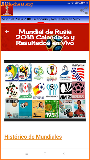 Mundial Rusia 2018 Calendario y Resultados en Vivo screenshot