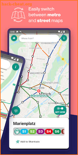 Munich Metro - Map and Route screenshot