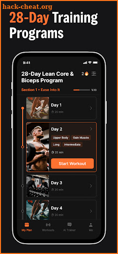 MuscleUp: Workout Planner screenshot