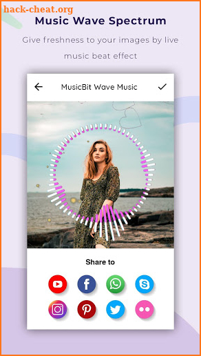 Music Bit Wave Particle.ly - Video Status Maker screenshot