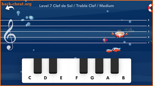 Music Crab-Learn to read music notes screenshot