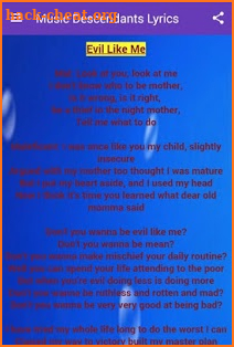 Music Descendants Lyrics screenshot