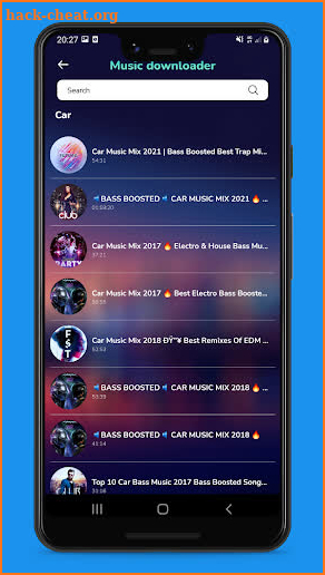 Music downloader screenshot