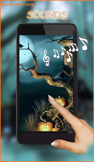 Music Halloween live wallpaper screenshot