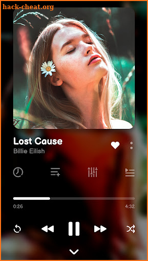 music player screenshot