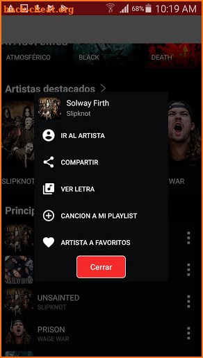 Música Metal screenshot