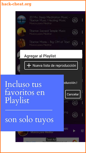 Música para dormir y meditar screenshot