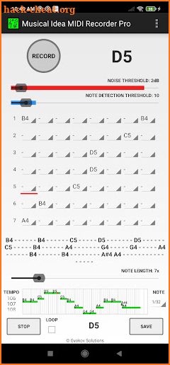 Musical Idea MIDI Recorder Pro screenshot