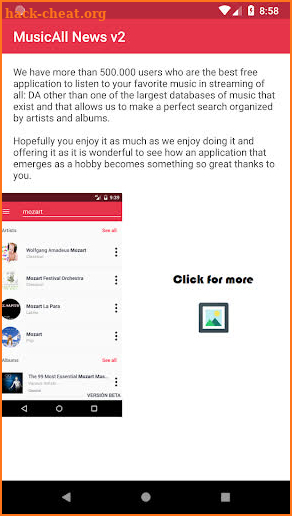 MusicAll News v2 screenshot