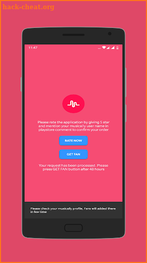 Musically Fan Booster screenshot