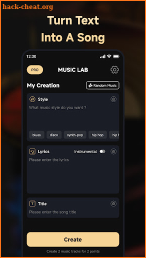 MusicLab : AI Music Generator screenshot