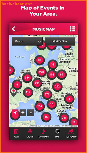 MusicMap screenshot