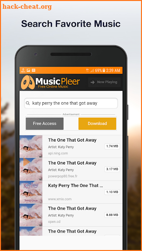 Musicpleer - Free Online Music App screenshot