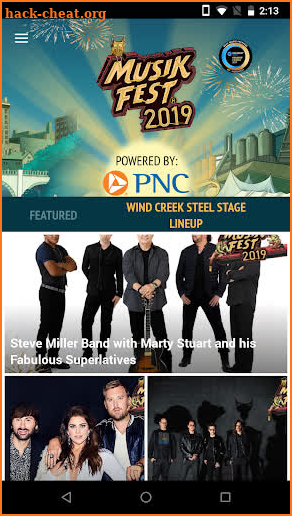 Musikfest 2019 screenshot