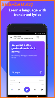 Musixmatch - Lyrics for your music screenshot