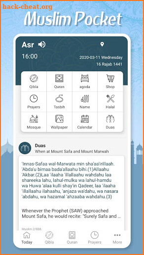 Muslim Pocket - Prayer Times, Azan, Quran & Qibla screenshot