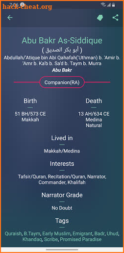 Muslim Scholars & Companions screenshot