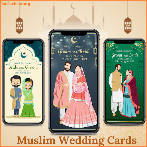 Muslim Wedding Card Maker screenshot