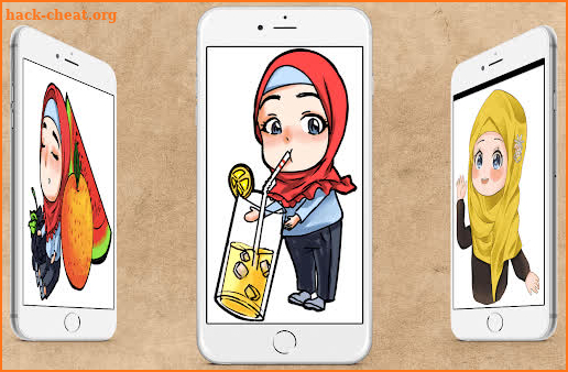 Muslimah Cartoon Wallpaper screenshot