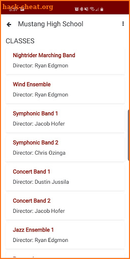 Mustang Bands screenshot