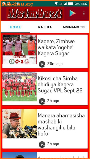 MWANA MSIMBAZI NEWS screenshot