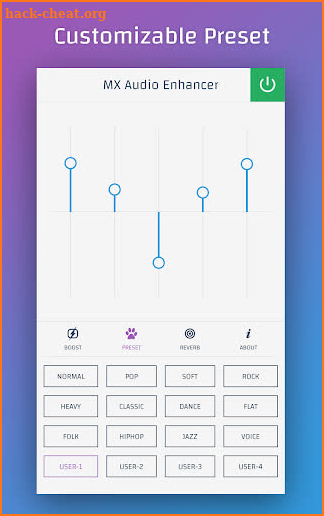 MX Audio Enhancer - Bass Booster & Equalizer screenshot