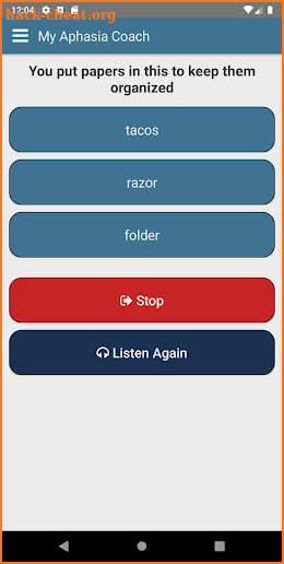 My Aphasia Coach screenshot