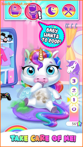 My Baby Unicorn - Cute Rainbow Pet Care & Dress Up screenshot