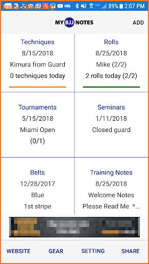 My Bjj Notes screenshot