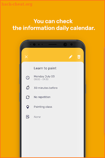 My calendar app - Simple calendar screenshot