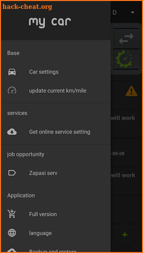 my car maintenance service pro screenshot