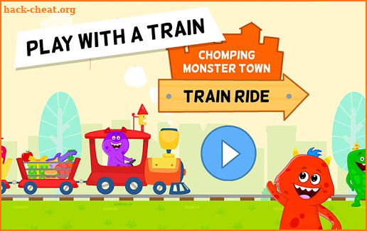 My Chomping Monster Town - Toy Train Game for Kids screenshot