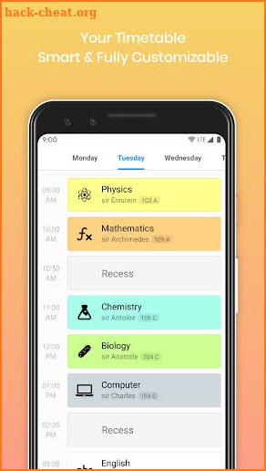 My Classes - Timetable and Study Planner screenshot