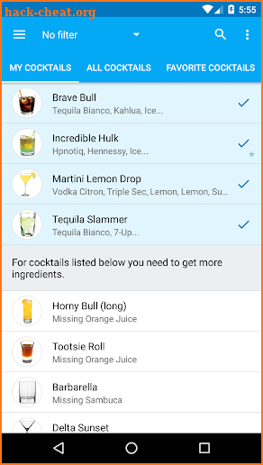 My Cocktail Bar screenshot