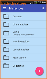 My cook book screenshot