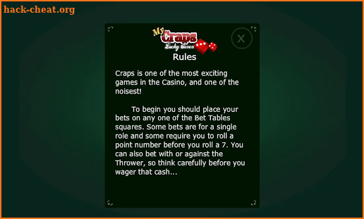 My Craps Lucky Seven screenshot