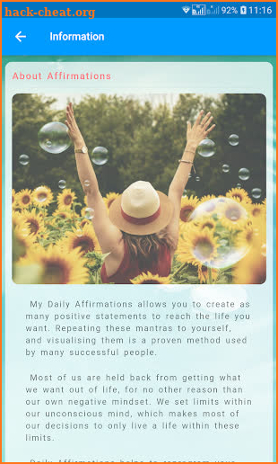 My Daily Affirmations (Lite) screenshot