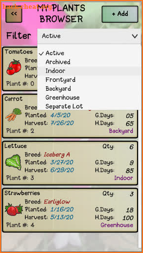 My Garden App screenshot