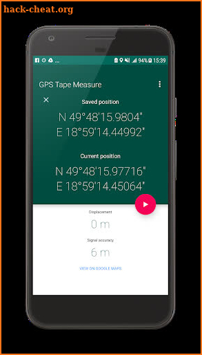 My GPS Tape Measure screenshot