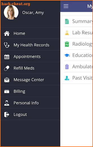 My Health Records screenshot