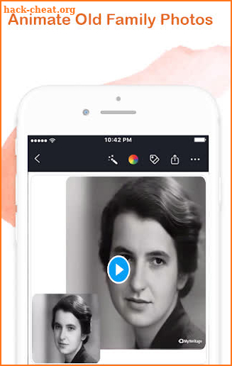 My Heritage Deep Animate your family photos Guide screenshot