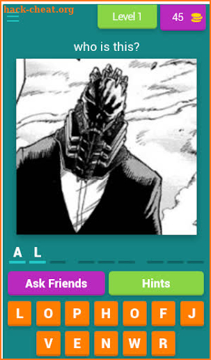 My Hero Academia characters quiz screenshot